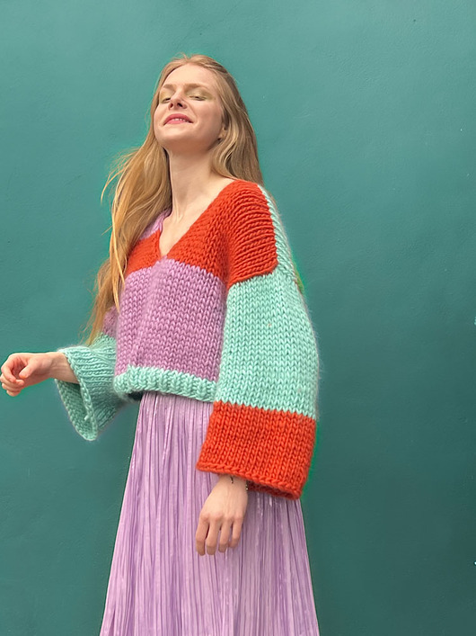 swetry damskie  100% Merino sweter na drutach