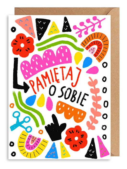 Kartka okazjonalna Pamiętaj o sobie Gosia Sendlewska