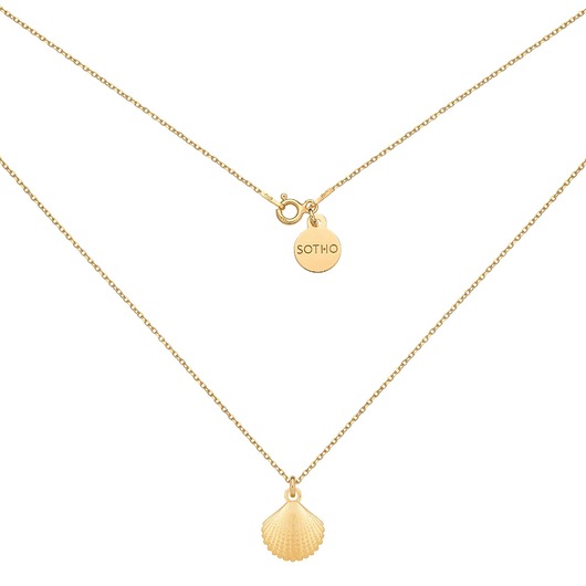 złote naszyjniki Złoty naszyjnik z muszelką