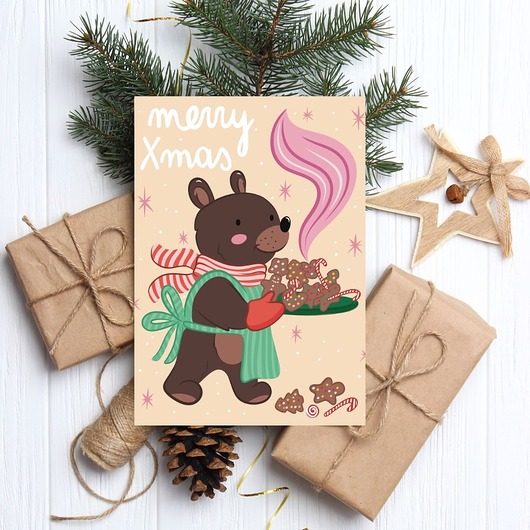 kartki świąteczne Kartka świąteczna Merry Xmas