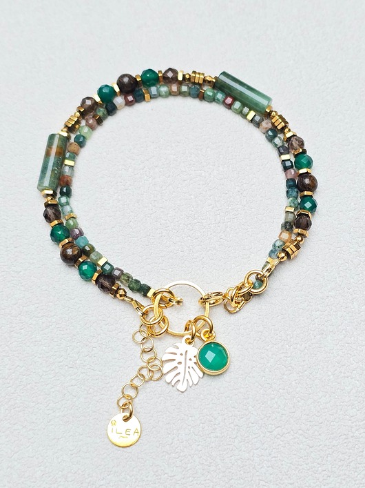 bransoletki srebrne Podwójna  Bransoletka  Amazonia