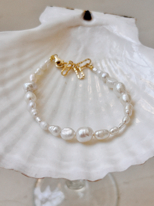 bransoletki złote Bransoletka z pereł naturalnych