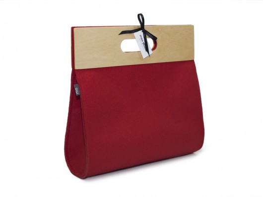 Big Felt Bag Red moo studio