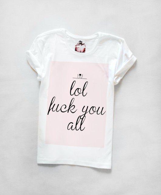 T shirt LOL FUCK YOU ALL od Yeah Bunny M deleted_12136308