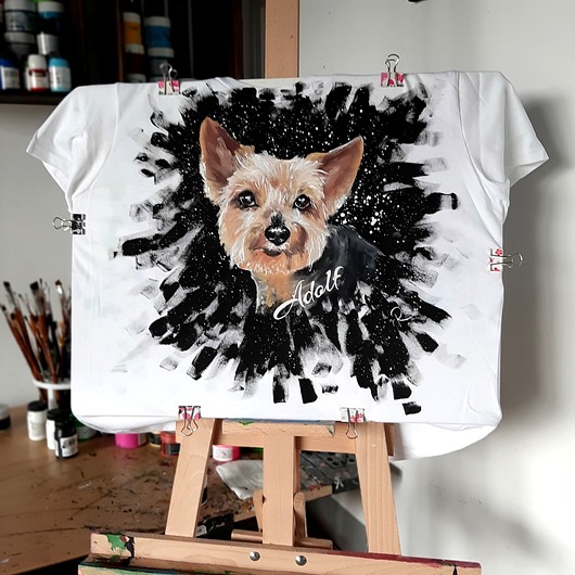 t-shirt damskie Damska koszulka z Twoim yorkiem.