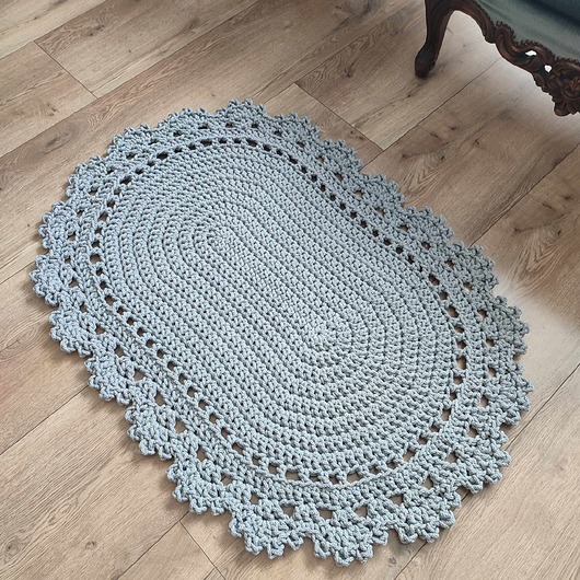 dywany Dywan owalny ze sznurka bawełnianego 70cmx100cm