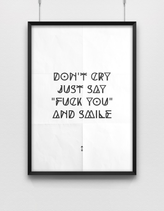 Plakat - Don't Cry 30x40cm LazyDog