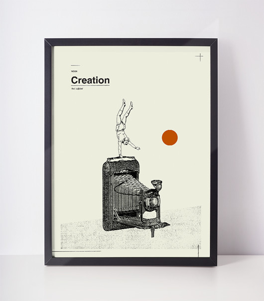plakat | creation | 50x70 Klawe Rzeczy