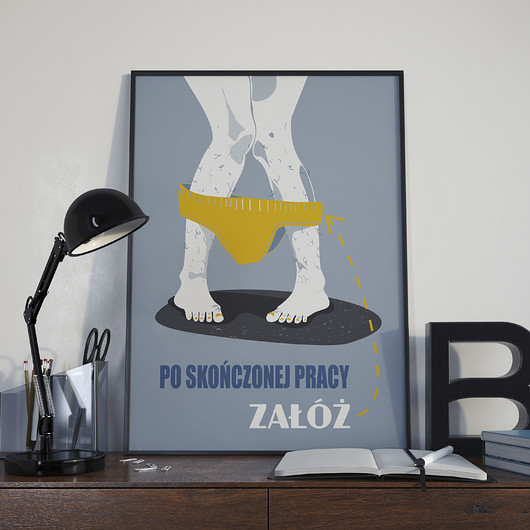 Praca - plakat B2 Justyna Mioduszewska