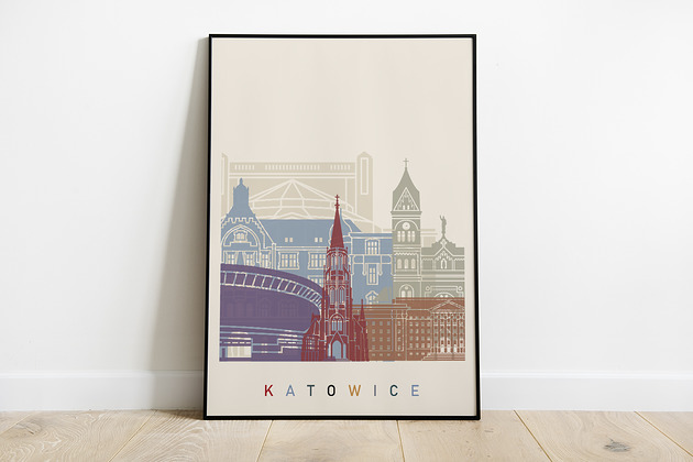 Katowice plakat, grafika, obraz Pas De LArt