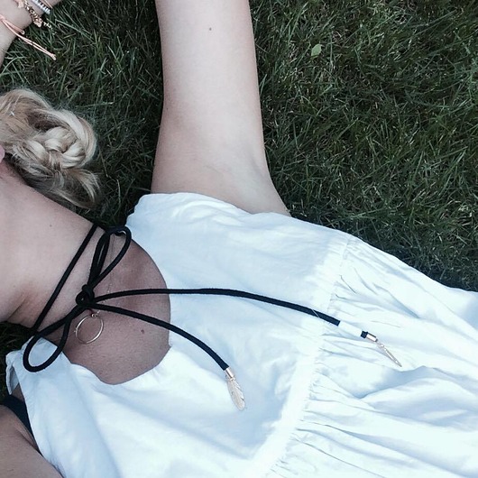 O'plotka BOHO BOLO BLACK choker Oplotka