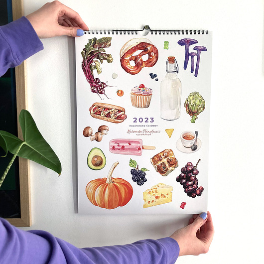 kalendarze i plannery Foodie Ilustrowany Kalendarz 2023