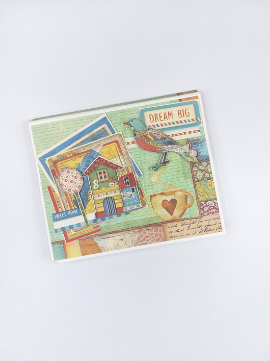 kartki scrapbooking Opakowanie na czekoladki Merci uniwersalne