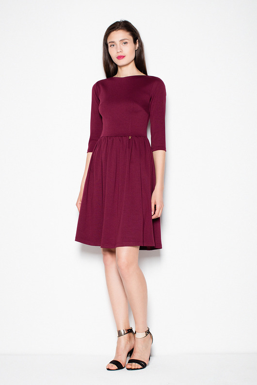  Sukienka VT079 Bordo venaton