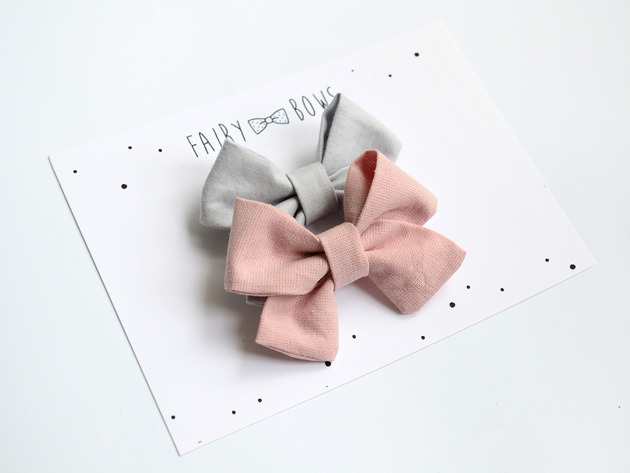 ZESTAW spinek do włosów kokardki 2 szt FairyBows
