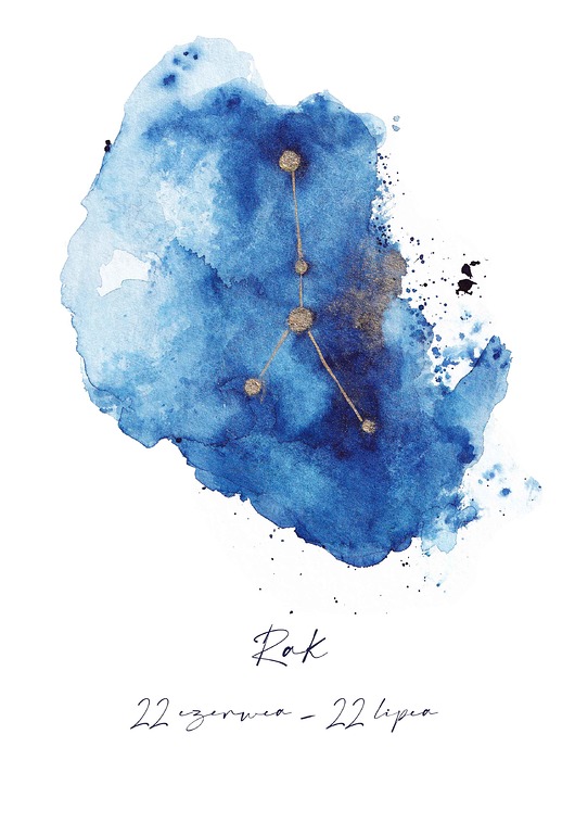 Plakat Gwiazdozbiór Raka Znak Zodiaku RAK My Moment