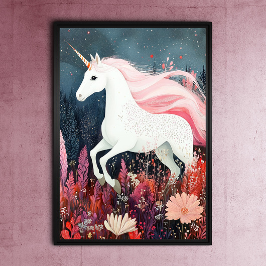 plakaty Magiczny Jednorożec - grafika na plakacie