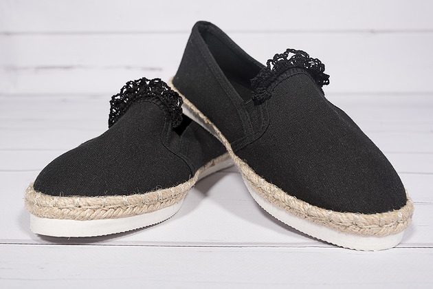 Espadryle  Gwieździsta Noc ZeStrychu Handmade