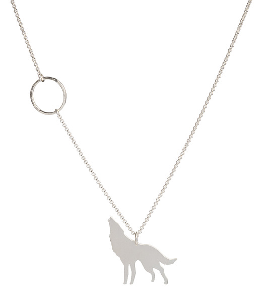 srebrne naszyjniki SheWolf Moon: WolfFlow silver - naszyjnik