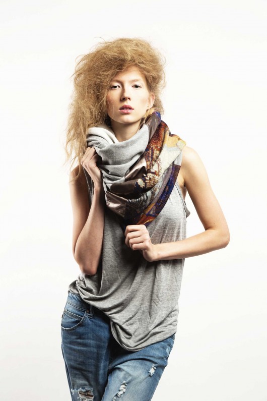 Tuba Komin Szal Kapuza Kamizelka GOLD Flowers CADOaccessories