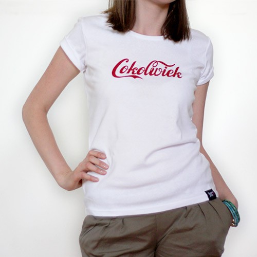 T-shirt &quot;Cokolwiek&quot; damski RUNO