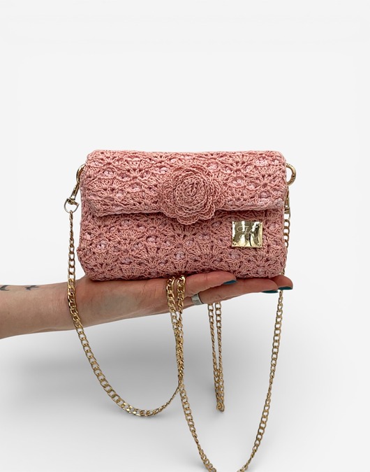 torebki mini Torebka wieczorowa mini - różowa