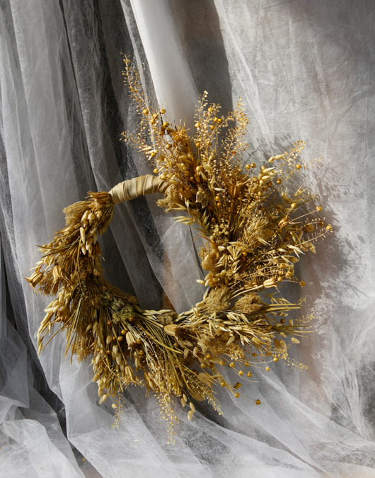 wianki Wianek dekoracyjny, asymetryczny, rustykalny