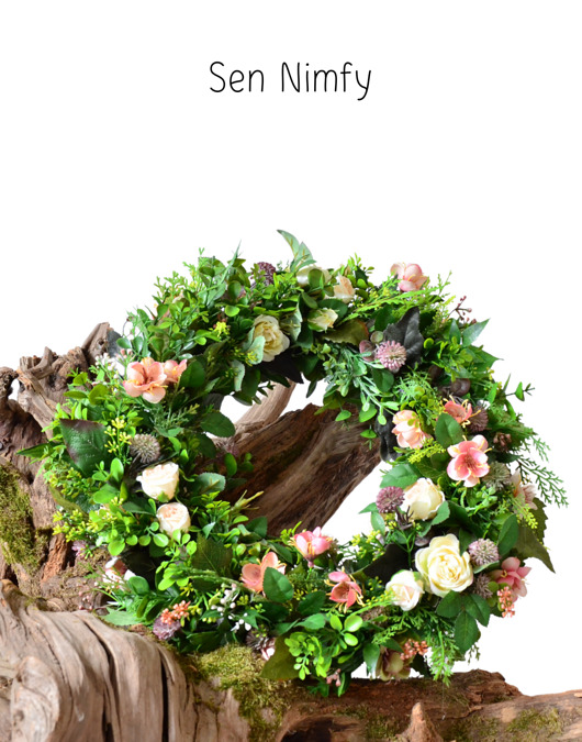 wianki Wianek wiosenny kwiatowy 'Sen Nimfy'