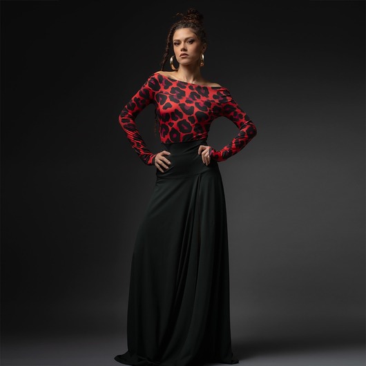 bluzki z długim rękawem damskie Julietta Solar Tropic - Bluzka z odsłoniętymi ramionami