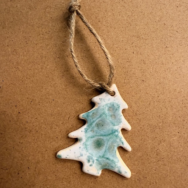 ozdoby choinkowe Ceramiczna zawieszka na choinkę Choinka