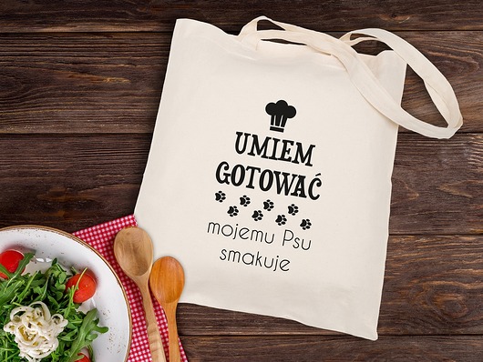 Torba z nadrukiem -Umiem gotować (220g) AllbagAllprints