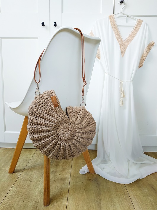 torby na ramię Torba muszla z sznurka bawełnianego na ramię " Seashell Bag"