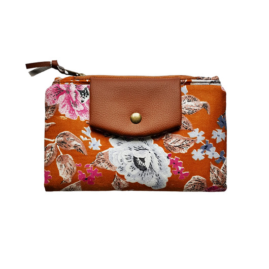 portfele damskie Portfel Boho Maxi - Róże