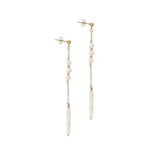 kolczyki - inne Długie kolczyki z Perłami