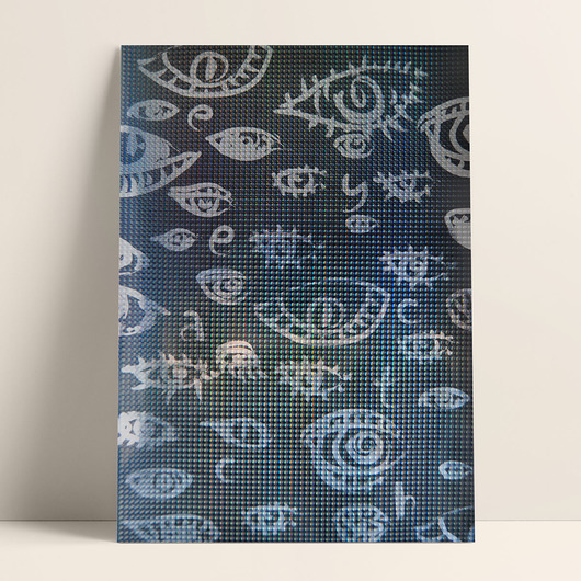 Plakat holograficzny - Oczy PADE SPACE