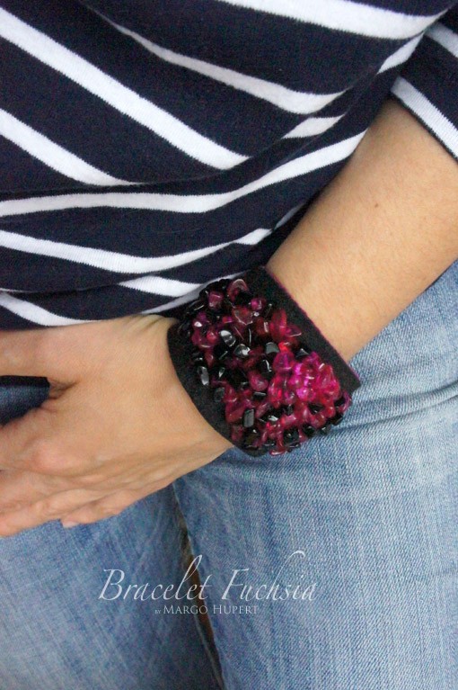Fuchsia Bracelet FlowerFelt Design