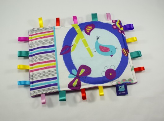 Gryzak z metkami przytulanka sensoryczna ptaszek Little Sophie