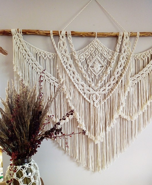 makramy Makrama 'Wilda' 120x105 cm