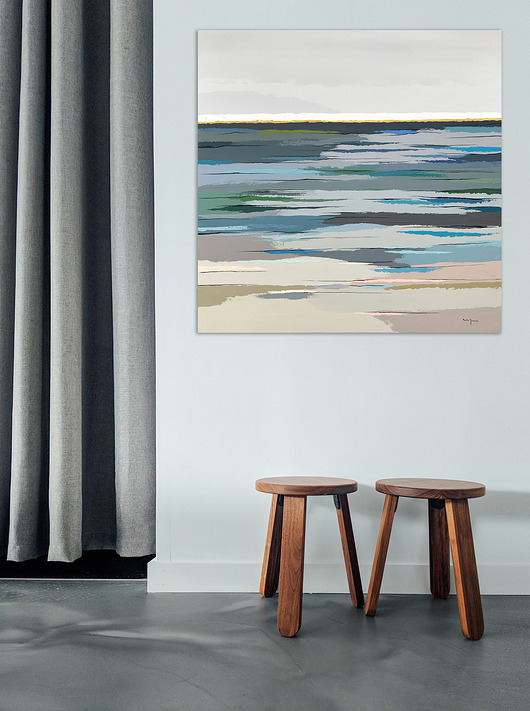 Obraz na płótnie 90x90 cm,farby akrylowe Beata Jarecka