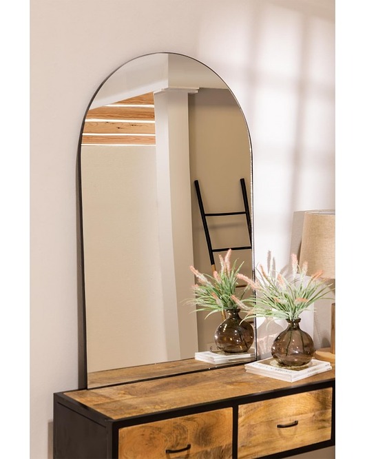 lustra stojące i wiszące Lustro w Metalowej Ramie Vern 120 cm