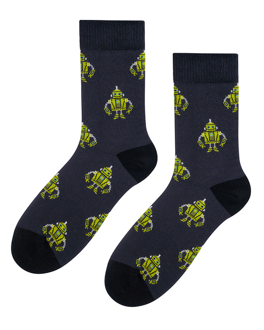 Skarpetki męskie Robot Popsox