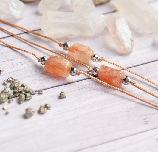 bransoletki z kamieni naturalnych Amulet - OPTYMIZM - kamień słoneczny