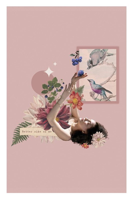 plakaty Kolaż/plakat z afirmacją PTAKI