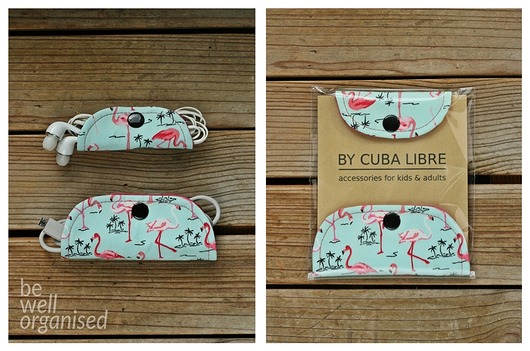 2 uchwyty na kabelki - Flamingi/Na zamówienie cuba libre
