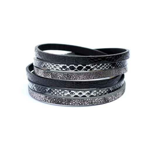Bransoletka rzemienie Fun czarna Kociokwik Jewelry
