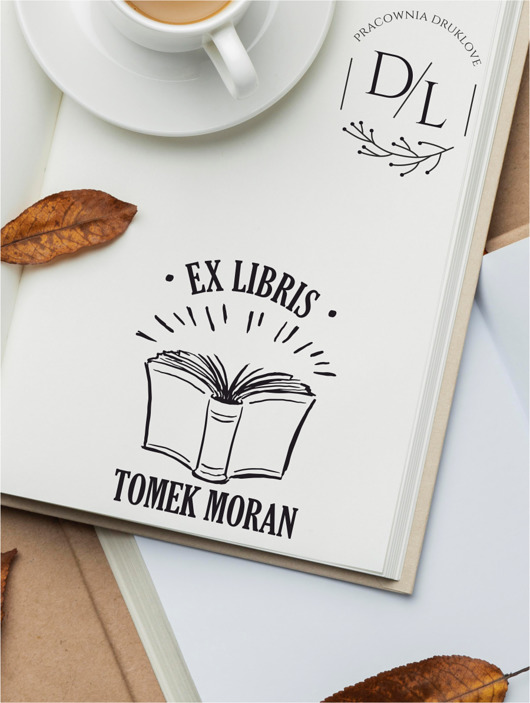 Stempel ex libris personalizowany Książka I DrukLove