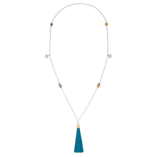 Alloys Collection - boho /petrol/  - naszyjnik  KiKa pracownia