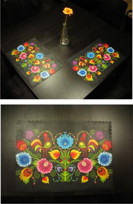 Podkładki folk -2 sztuki-zamówienie Gaul Designs