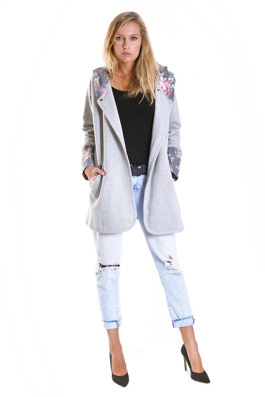 Bluza Fio kaptur-róże Pracownia FIO