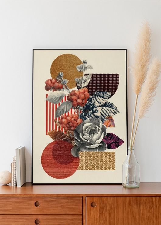 grafiki i ilustracje PLAKAT dekoracyjny kolaż abstrakcyjny